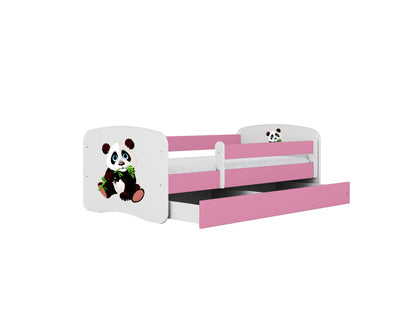 Cama 180 x 80 cm Kocot Kids com gaveta BabyDreams Panda 2 Pink