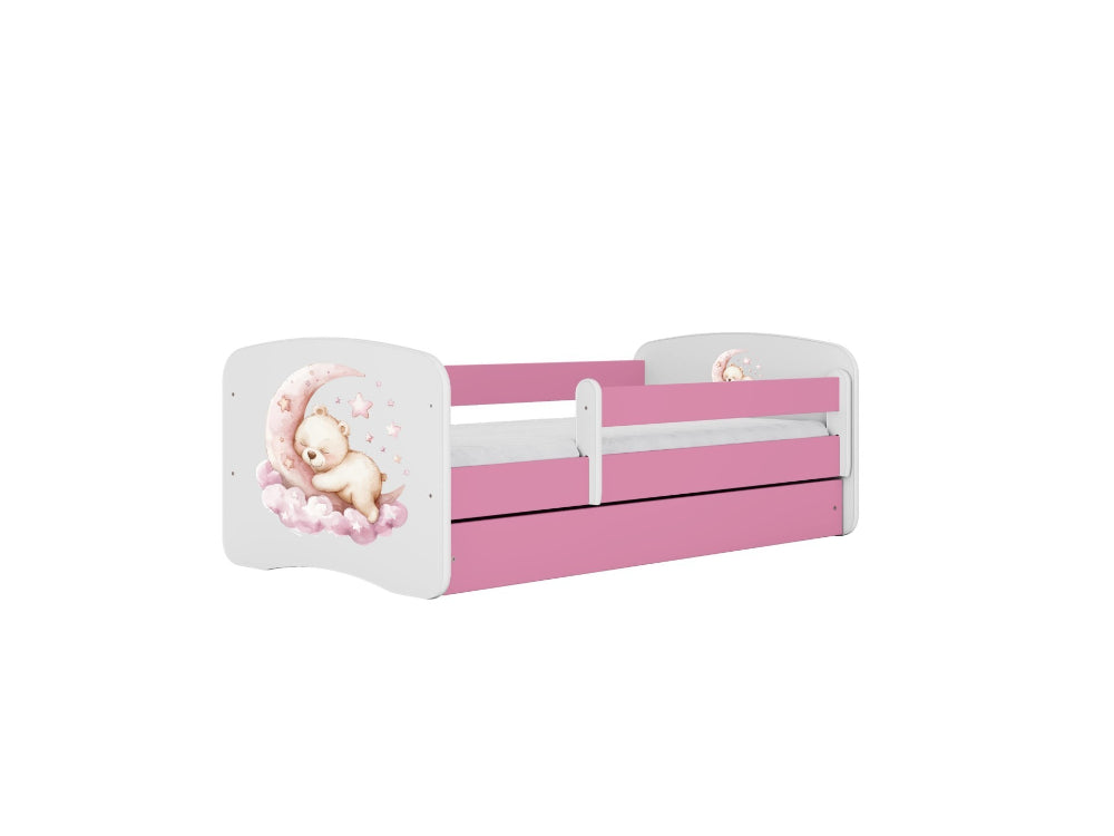 Cama 180 x 80 cm Kocot Kids com colchão BabyDreams Dream Pink