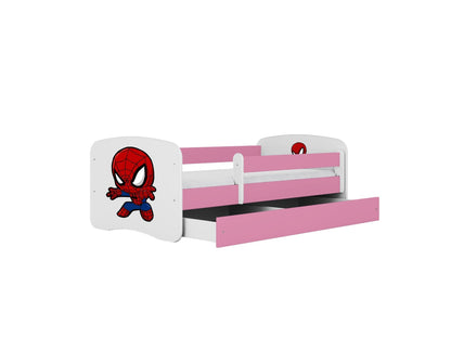 Cama 140 x 70 cm Kocot Kids BabyDreams Spiderman Pink