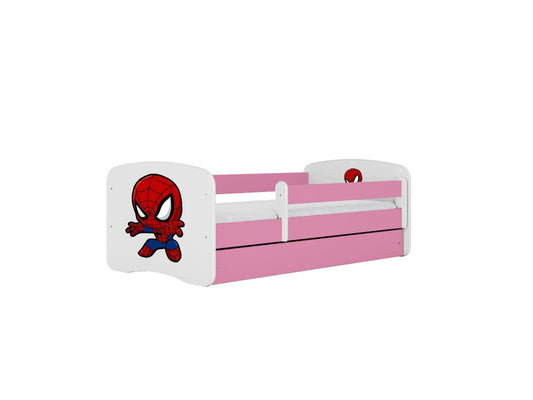 Cama 160 x 80 cm Kocot Kids com gaveta BabyDreams Spiderman Pink