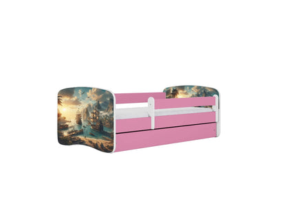 Cama 160 x 80 cm Kocot Kids com gaveta BabyDreams Ship Pink