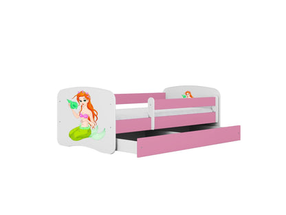 Cama 140 x 70 cm Kocot Kids BabyDreams Mermaid Pink