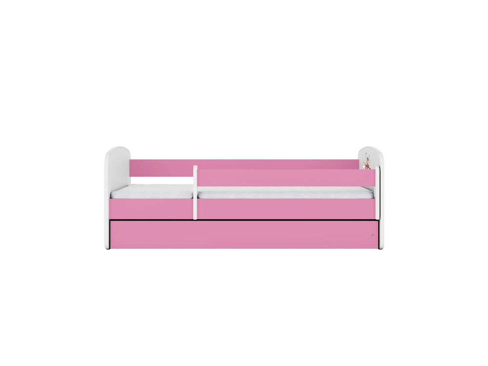Cama 140 x70 cm Kocot Kids com colchão BabyDreams Dancer Pink