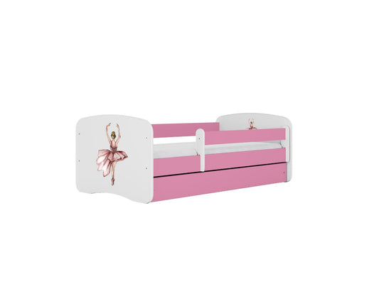 Cama 160 x 80 cm Kocot Kids com colchão BabyDreams Dancer Pink
