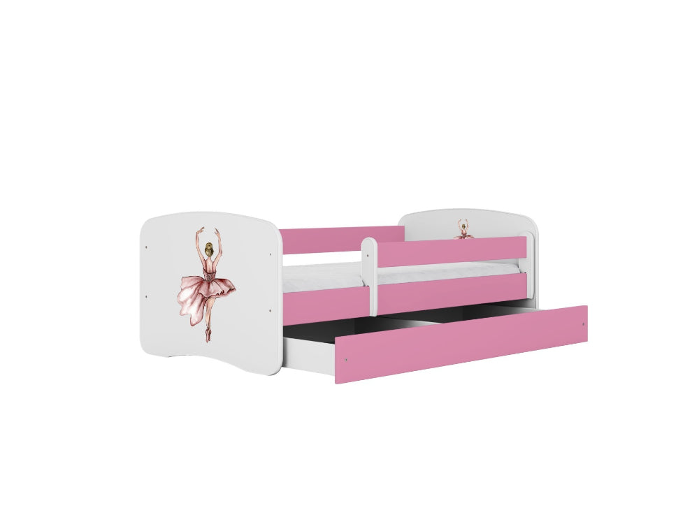 Cama 180 x 80 cm Kocot Kids com gaveta BabyDreams Dancer Pink
