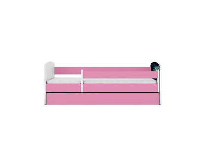 Cama 140 x70 cm Kocot Kids com colchão BabyDreams Race Pink