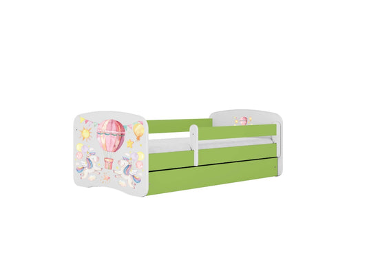Cama 160 x 80 cm Kocot Kids com gaveta BabyDreams Balloon Green