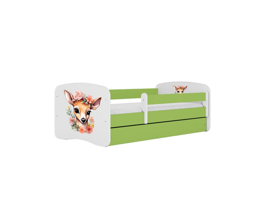 Cama 160 x 80 cm Kocot Kids com gaveta BabyDreams Bambi Green