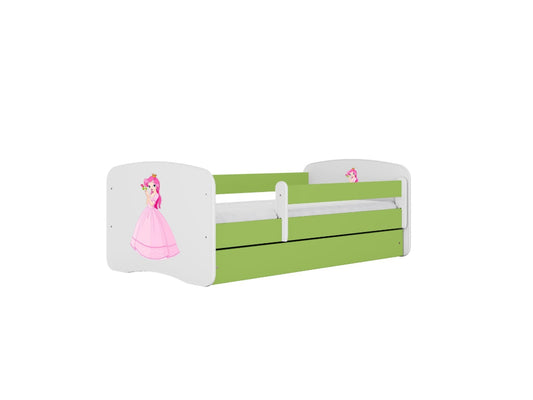 Cama 140 x 70 cm Kocot Kids BabyDreams Princess Green