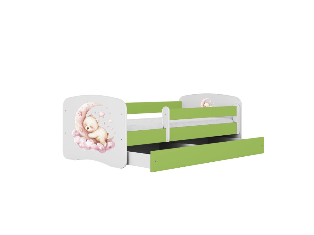 Cama 160 x 80 cm Kocot Kids com gaveta BabyDreams Dream Green