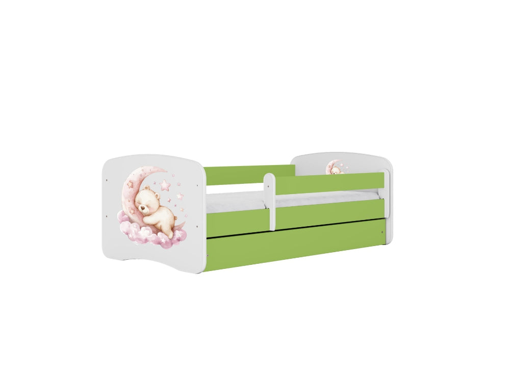 Cama 180 x 80 cm Kocot Kids com gaveta BabyDreams Dream Green
