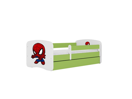 Cama 180 x 80 cm Kocot Kids BabyDreams Spiderman Green