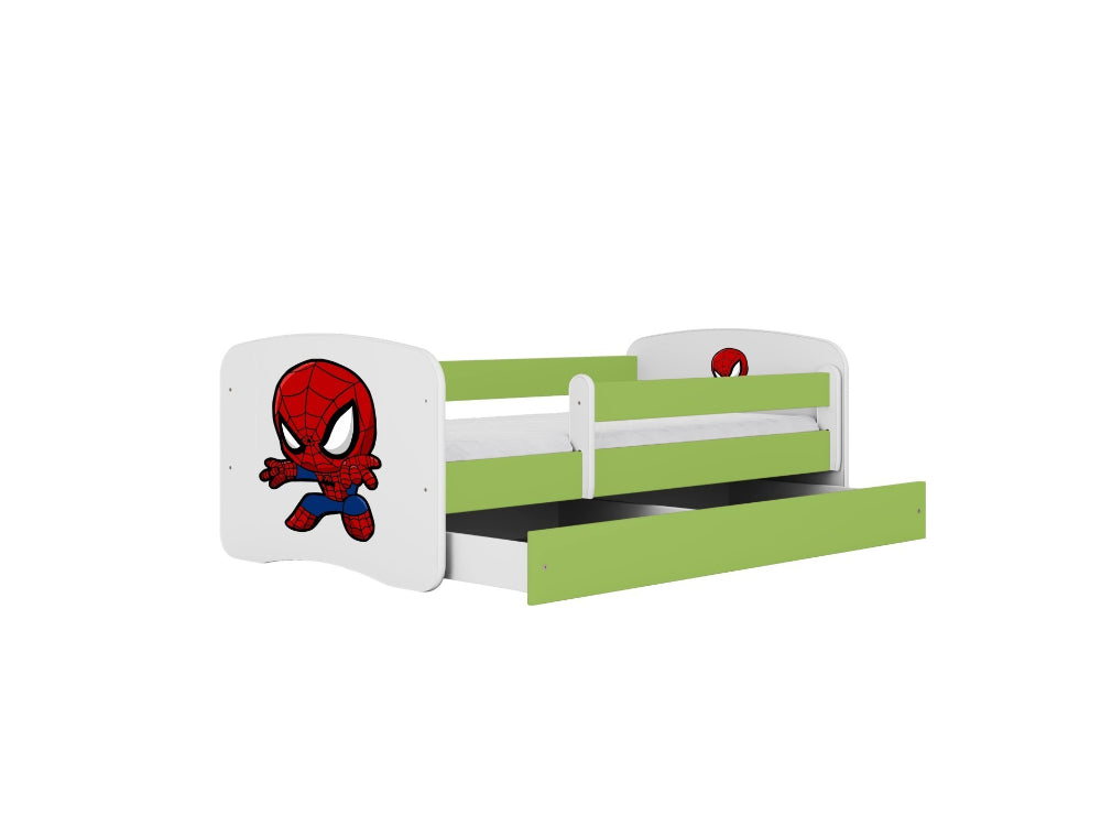 Cama 160 x 80 cm Kocot Kids com gaveta BabyDreams Spiderman Green