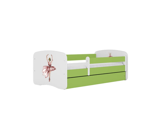 Cama 160 x 80 cm Kocot Kids com colchão BabyDreams Dancer Green