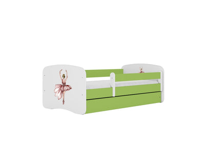 Cama 160 x 80 cm Kocot Kids com gaveta BabyDreams Dancer Green
