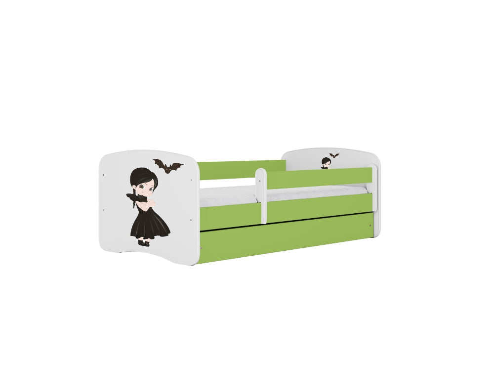 Cama 160 x 80 cm Kocot Kids com gaveta BabyDreams Wednesday Green