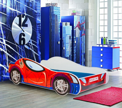 Cama de criança com colchão e estrado incluídos 140 x 70 Kobi Spider Car