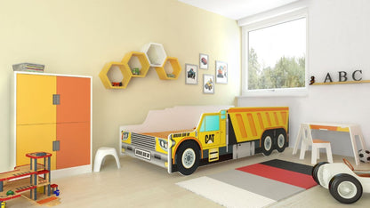 Cama de criança com colchão e estrado incluídos 140 x 70 Kobi Truck Tipper