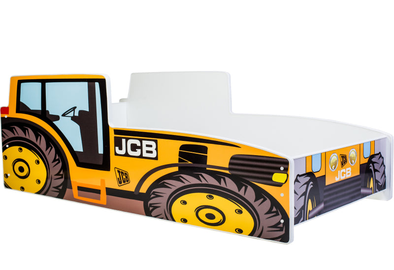 Cama de criança com colchão e estrado incluídos 140 x 70 Kobi Tractor Yellow