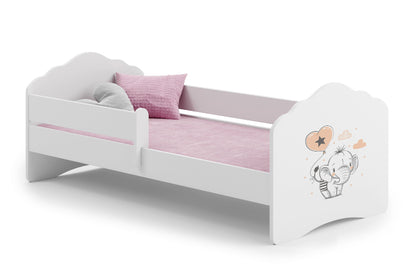 Cama de criança 160 x 80 colchão e estrado incluídos Kobi Wave Elephant