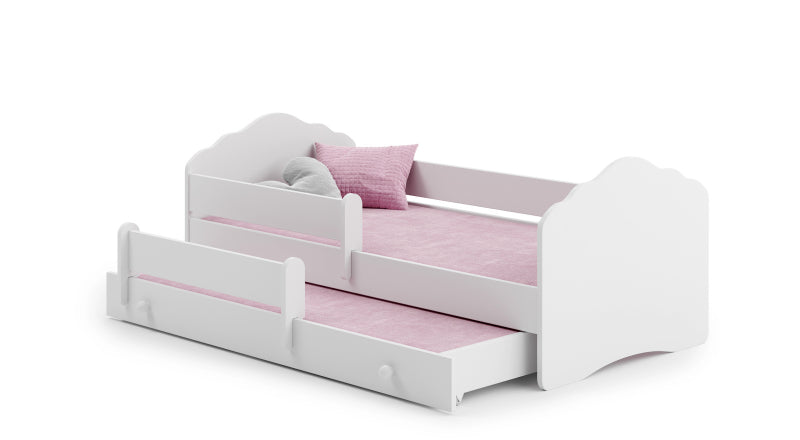 Cama dupla 160 x 80 com colchões e estrados incluídos Kobi Wave