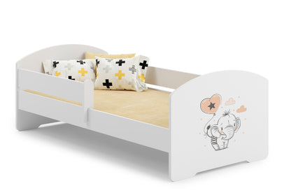 Cama de criança 140 x 70 colchão e estrado incluídos Kobi Luk Elephant