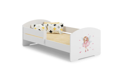 Cama de criança 140 x 70 colchão e estrado incluídos Kobi Luk Girl with wings