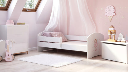 Cama de criança 160 x 80 colchão e estrado incluídos Kobi Luk Girl with wings