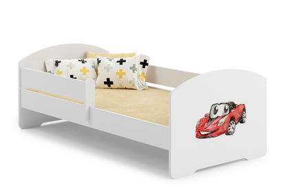 Cama de criança 140 x 70 colchão e estrado incluídos Kobi Luk Racing car