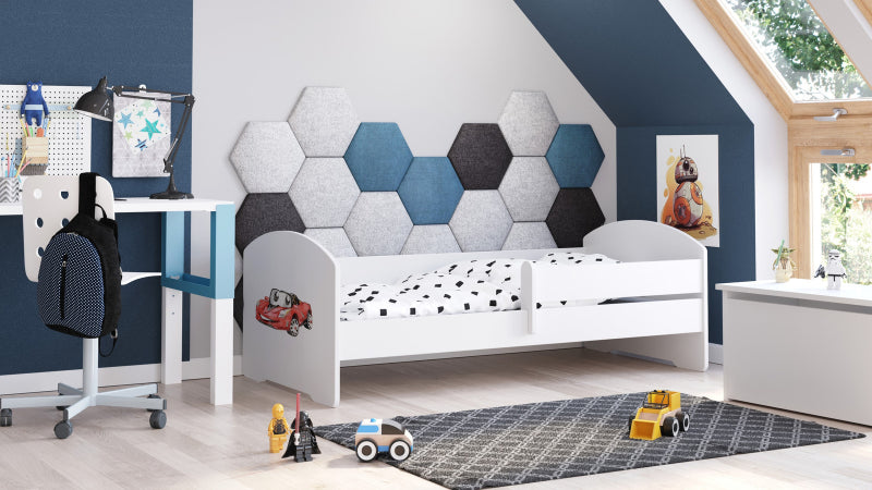 Cama de criança 160 x 80 colchão e estrado incluídos Kobi Luk Racing car