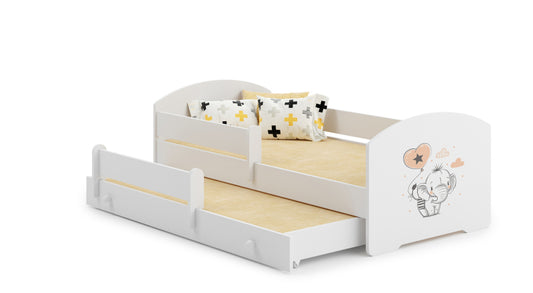 Cama dupla 160 x 80 com colchões e estrados incluídos Kobi Luk Elephant