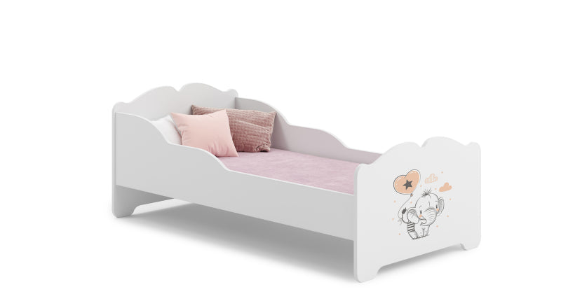 Cama de criança 140 x 70 com colchão e estrado incluídos Kobi Anna Elephant