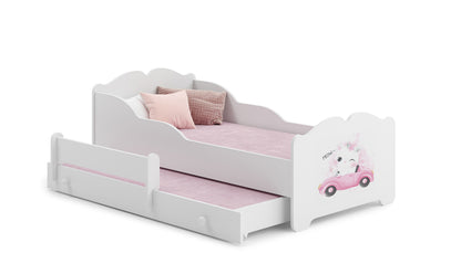 Cama dupla 160 x 80 com colchões e estrados incluídos Kobi Anna Cat