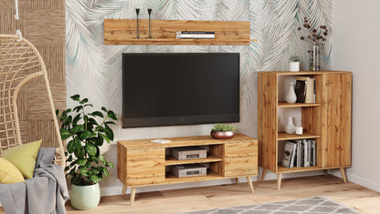 Armário para TV 155 cm Kobi Focus Oak Gold