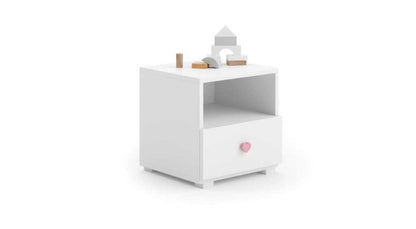 Mesa de cabeceira Kobi Emi Heart Pink