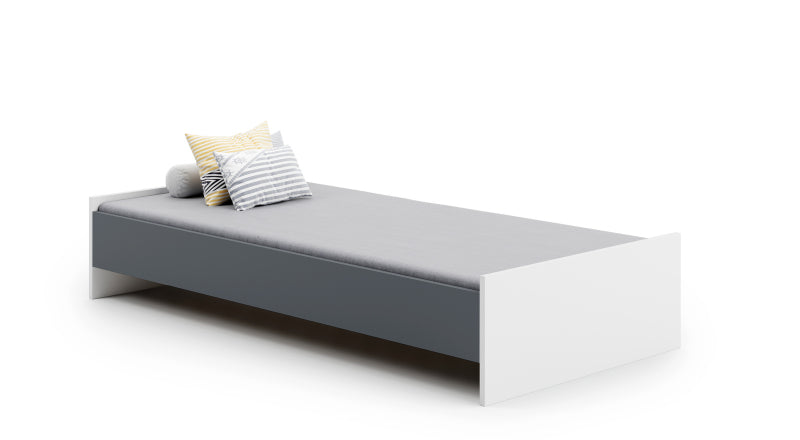 Cama com colchão e estrado incluídos 200x90 Kobi Karo Gray