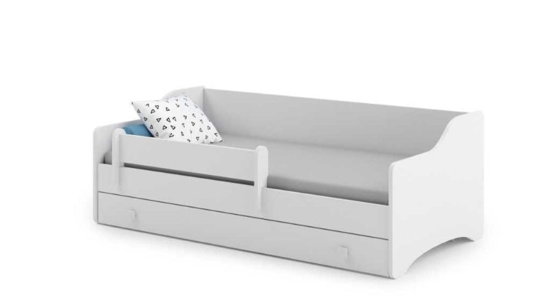 Cama de criança 160 x 80 com gaveta, colchão e estrado incluídos Kobi Eryk White