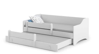 Cama dupla 160 x 80 com colchões e estrados incluídos Kobi Eryk II