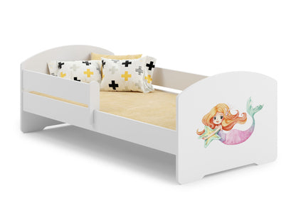 Cama de criança 140 x 70 colchão e estrado incluídos Kobi Luk Mermaid