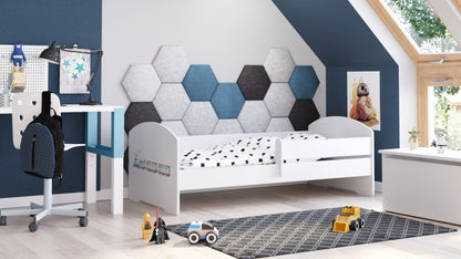 Cama de criança 160 x 80 colchão e estrado incluídos Kobi Luk Train