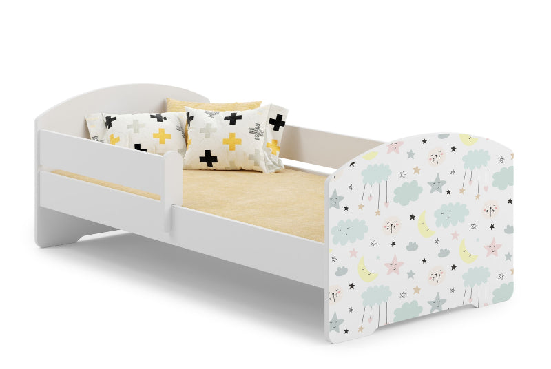 Cama de criança 140 x 70 colchão e estrado incluídos Kobi Luk Stars