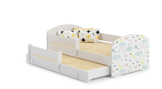 Cama dupla 160 x 80 com colchões e estrados incluídos Kobi Luk Stars