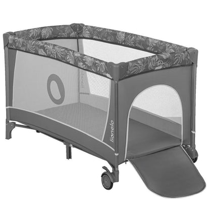 Cama de viagem Lionelo Flower Grey Stone