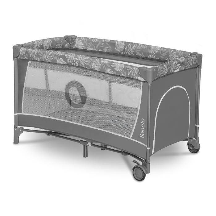 Cama de viagem Lionelo Flower Grey Stone