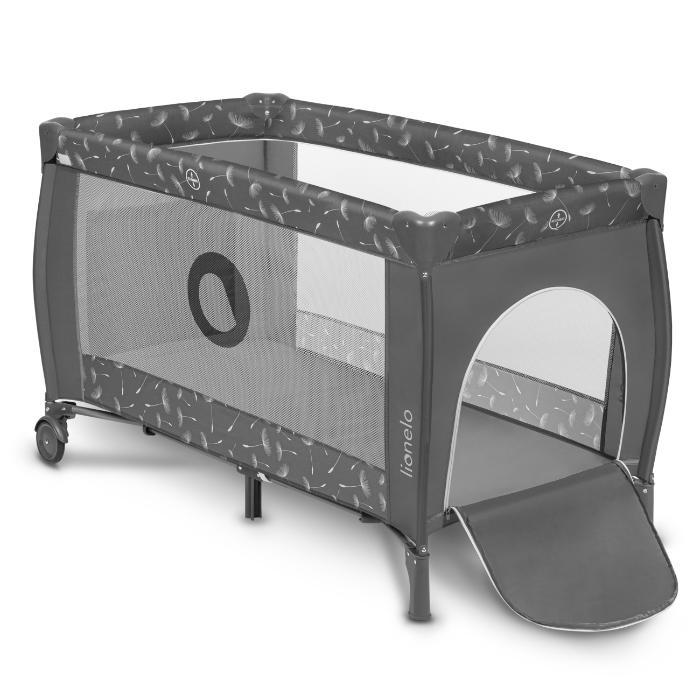 Cama de viagem Lionelo Sven Plus Greuy Concrete