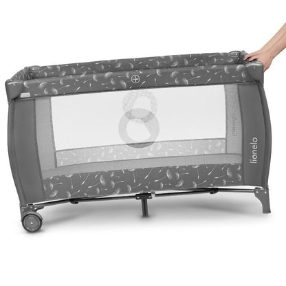 Cama de viagem Lionelo Sven Plus Greuy Concrete