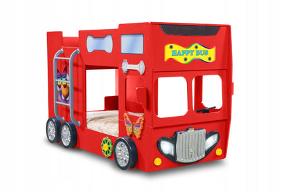 Cama Plastiko Happy Bus Red