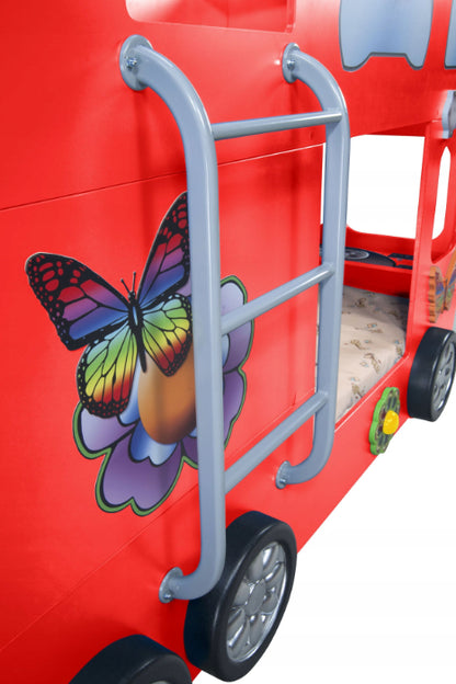 Cama Plastiko Happy Bus Red
