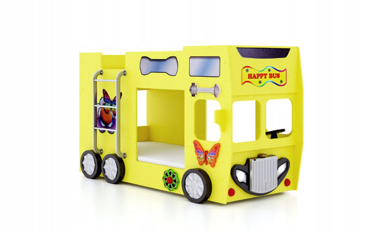 Cama Plastiko Happy Bus Yellow