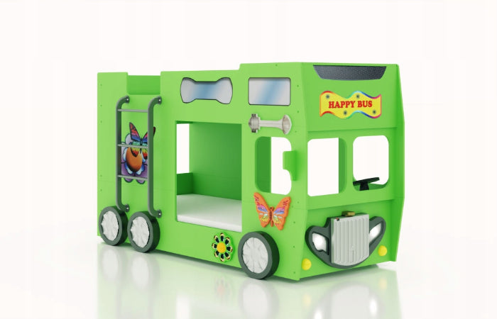 Cama Plastiko Happy Bus Green